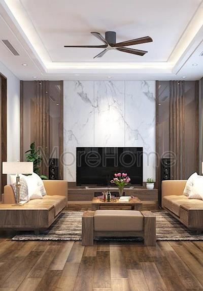 Bàn trà gỗ óc chó tại biệt thự An Hưng Hà Đông, Hà Nội