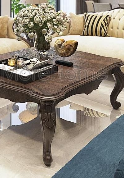 Chiêm ngưỡng mẫu bàn trà căn hộ Duplex Hapulico sang trọng với gỗ óc chó cao cấp