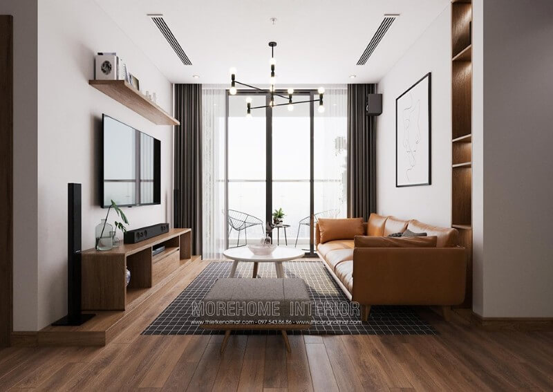 Thiết kế nội thất chung cư Vinhomes Sky Lake nội thất chung cư hiện đại