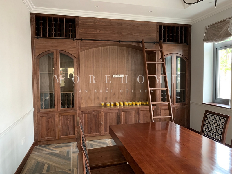 Phòng ăn nội thất được thi công bởi Morehome không gian tiện nghi thẩm mỹ cao.