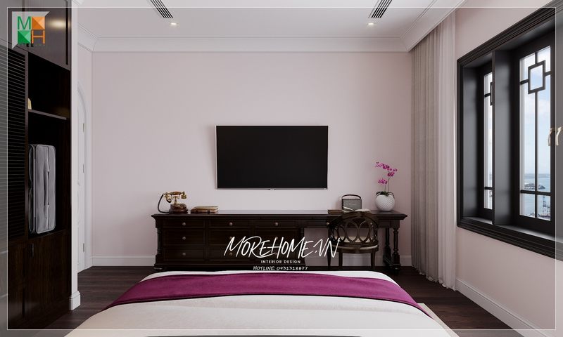 Kệ tủ gỗ óc chó mang đến sự tiện nghi và sang trọng mỗi khi bước chân vào căn phòng.