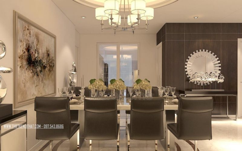 Gương soi viền cách điệu hiện đại cho Thăng Long Number One