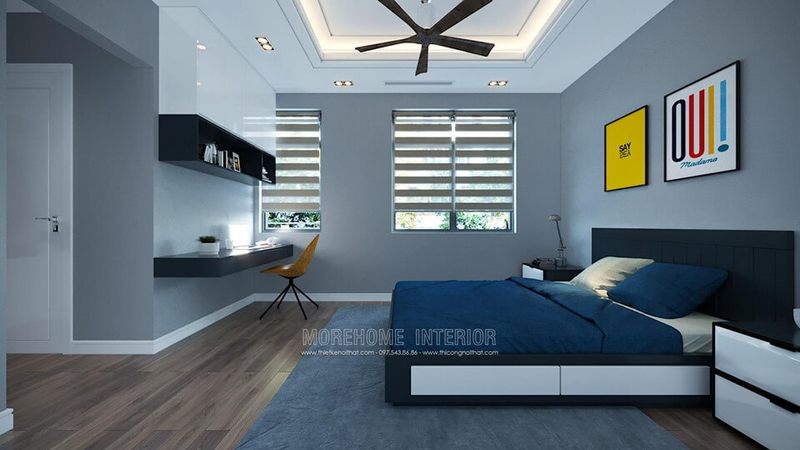 Thiết kế nội thất phòng ngủ đẹp cho bé trai